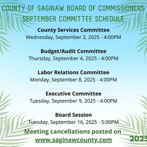 saginaw-commissioners-committee-meetings-2025-09-500x500px